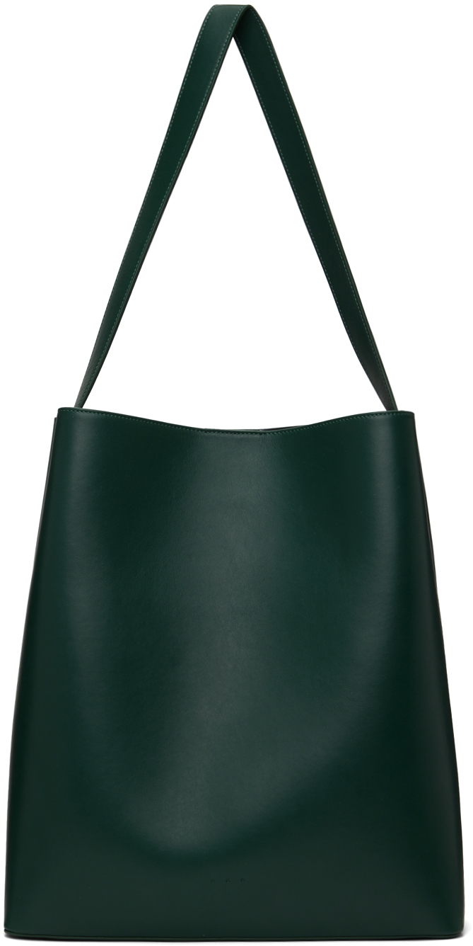 Aesther Ekme Ssense Exclusive Green Sac Tote In 211 Serpentine