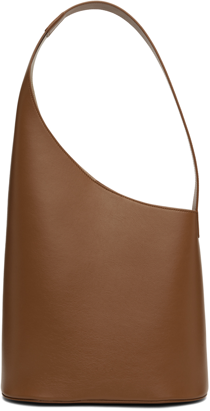 Shop Aesther Ekme Brown Lune Tote In 210 Brown Rust