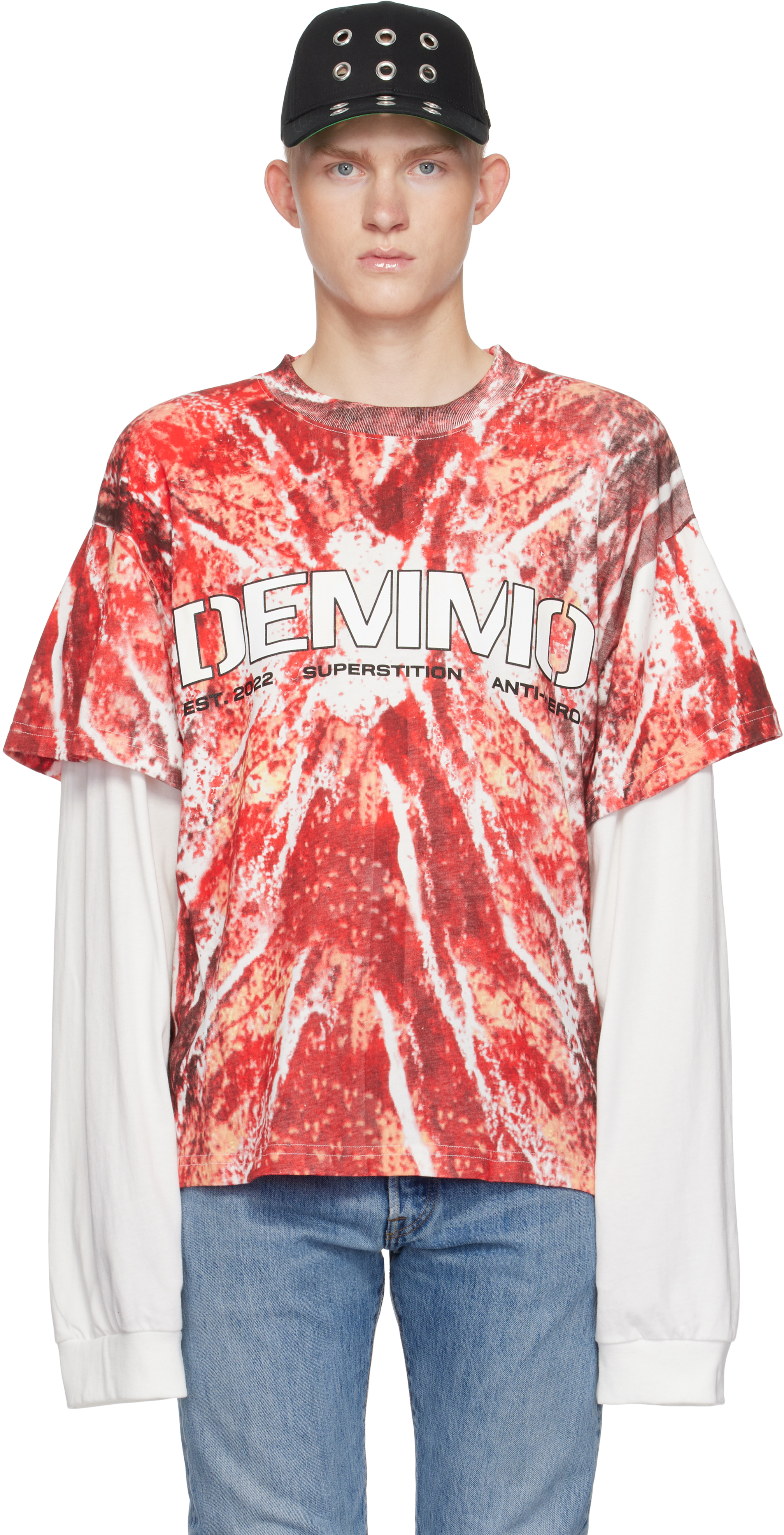 DEMMO RED RETURN TO FLESH T-SHIRT 