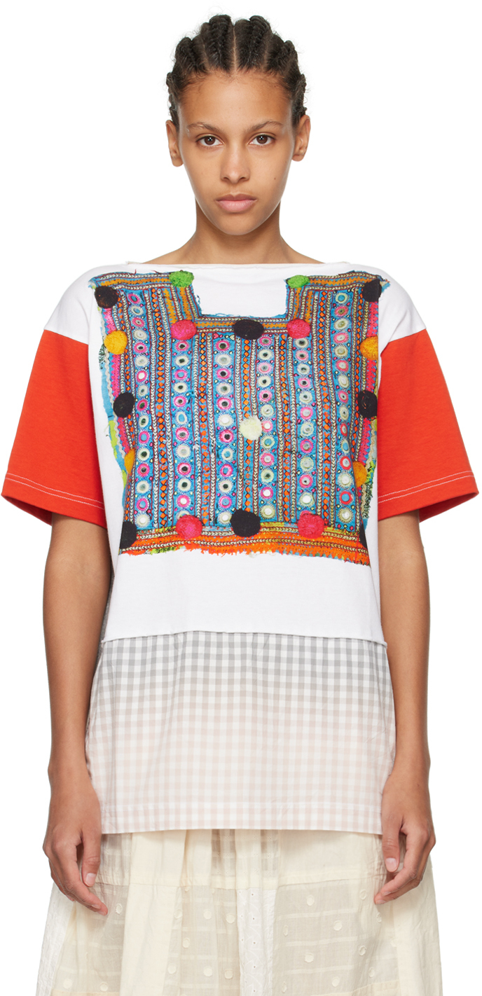 Tao Comme Des Garçons Multicolor Printed T-shirt In 1 Pattern A X Mix