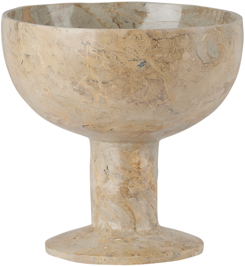 Soho Home Green Jasper Footed Bowl In Green