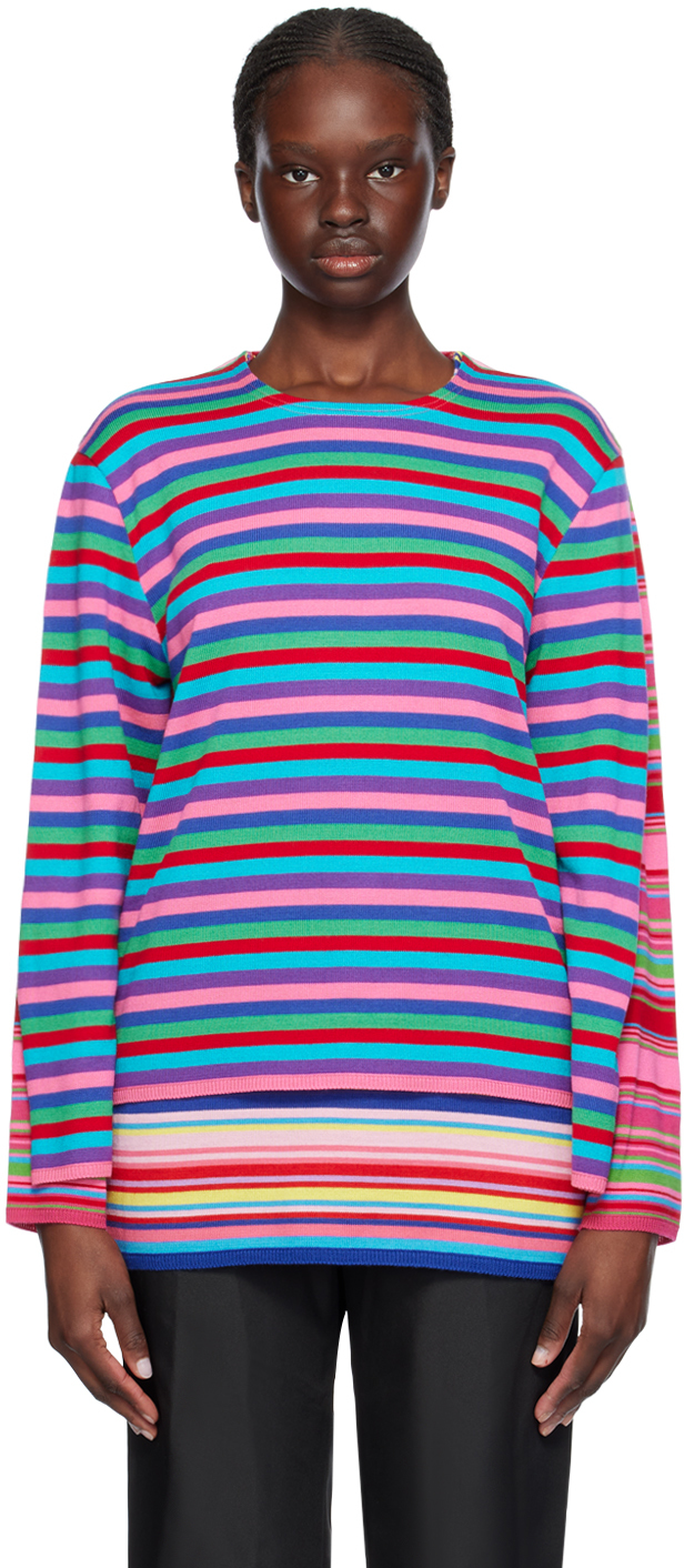 Shop Comme Des Garçons Multicolor Layered Sweater In 1 Multi