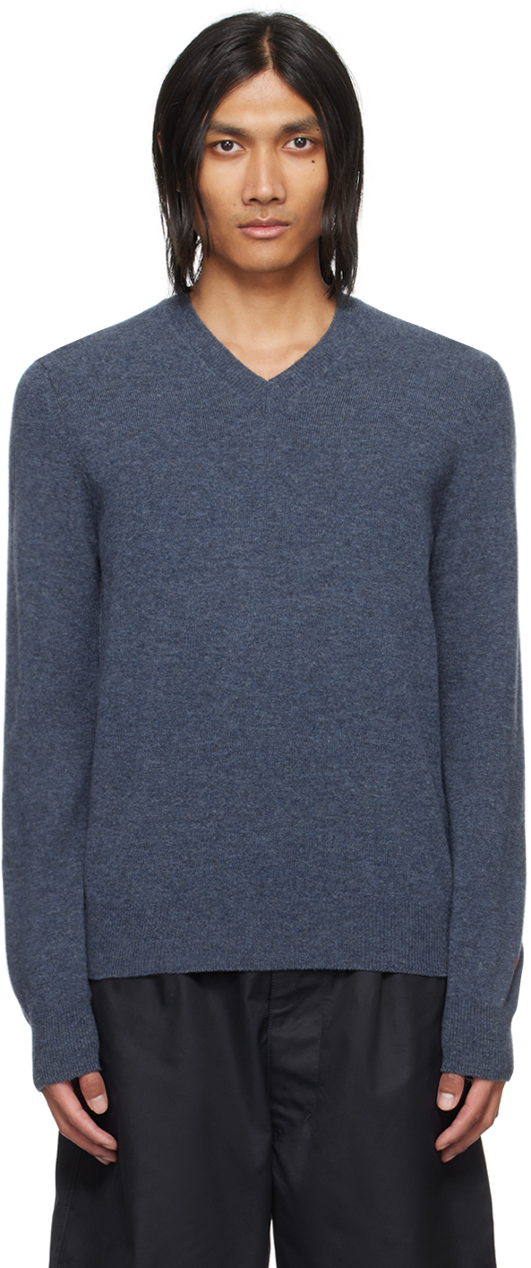 Comme des garcons v neck sweater best sale