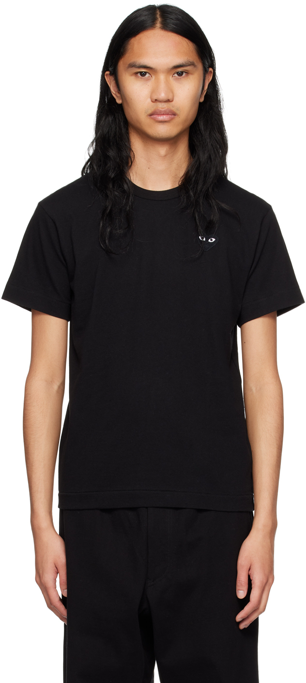 COMME des GARÇONS PLAY: Black Heart T-Shirt | SSENSE