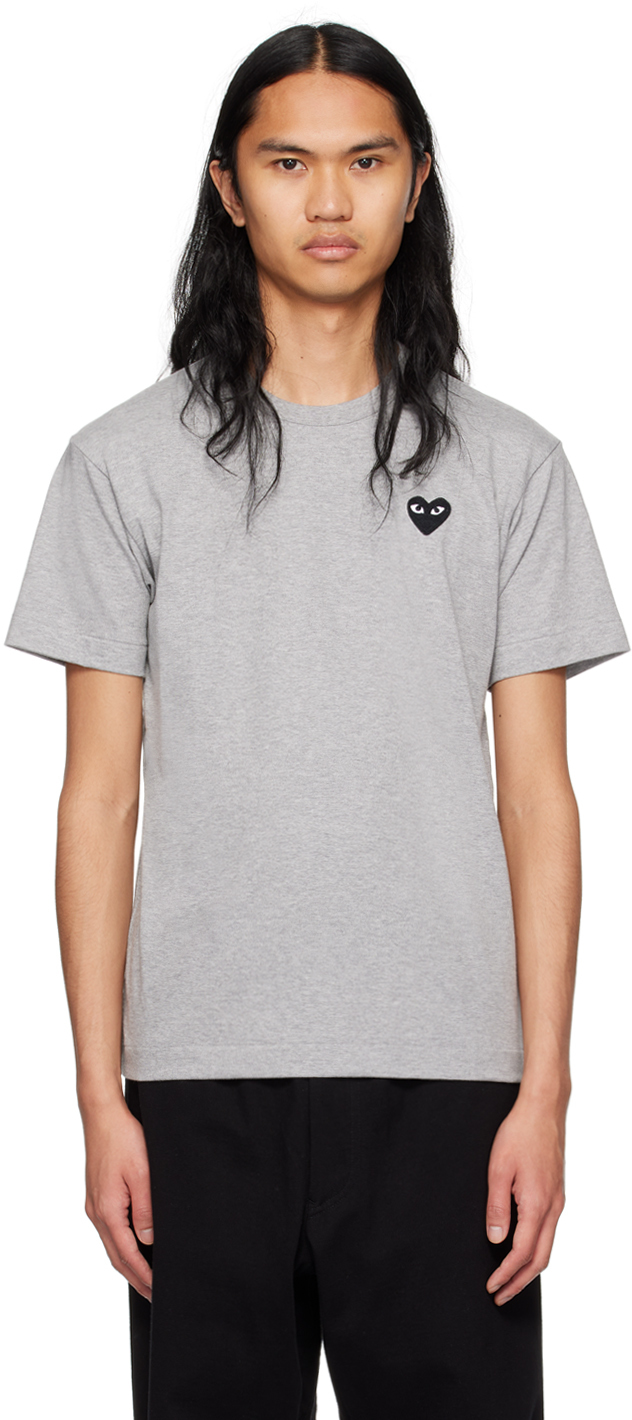 COMME des GARÇONS PLAY Gray Heart T-Shirt