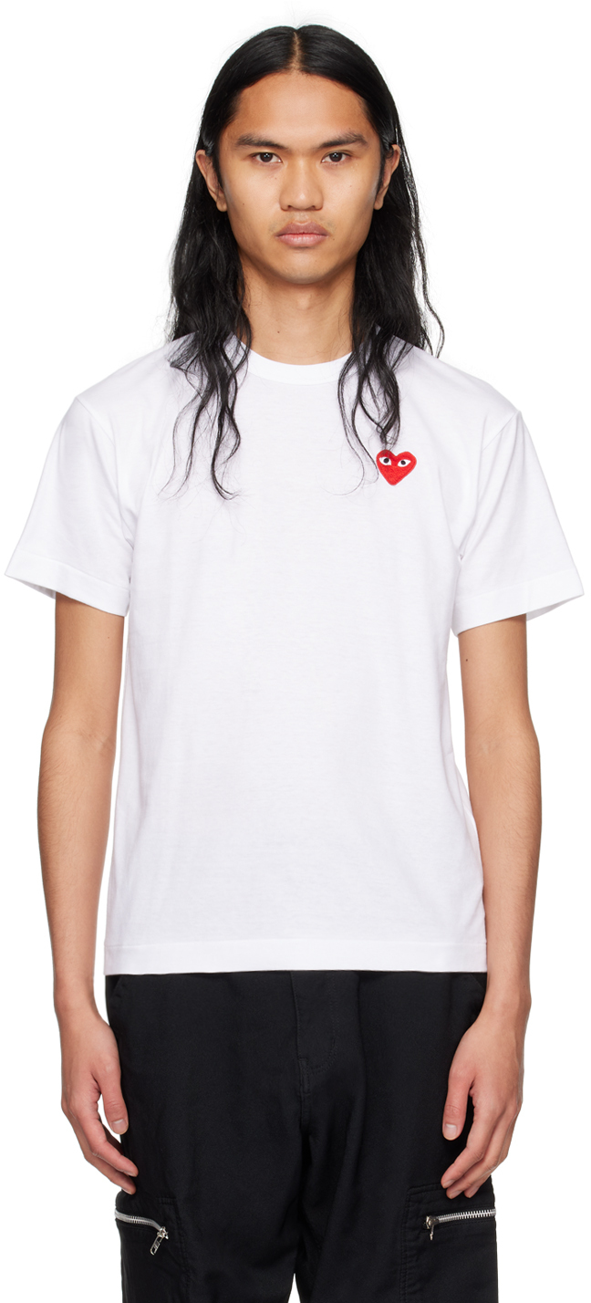 COMME des GARÇONS PLAY White Heart T-Shirt