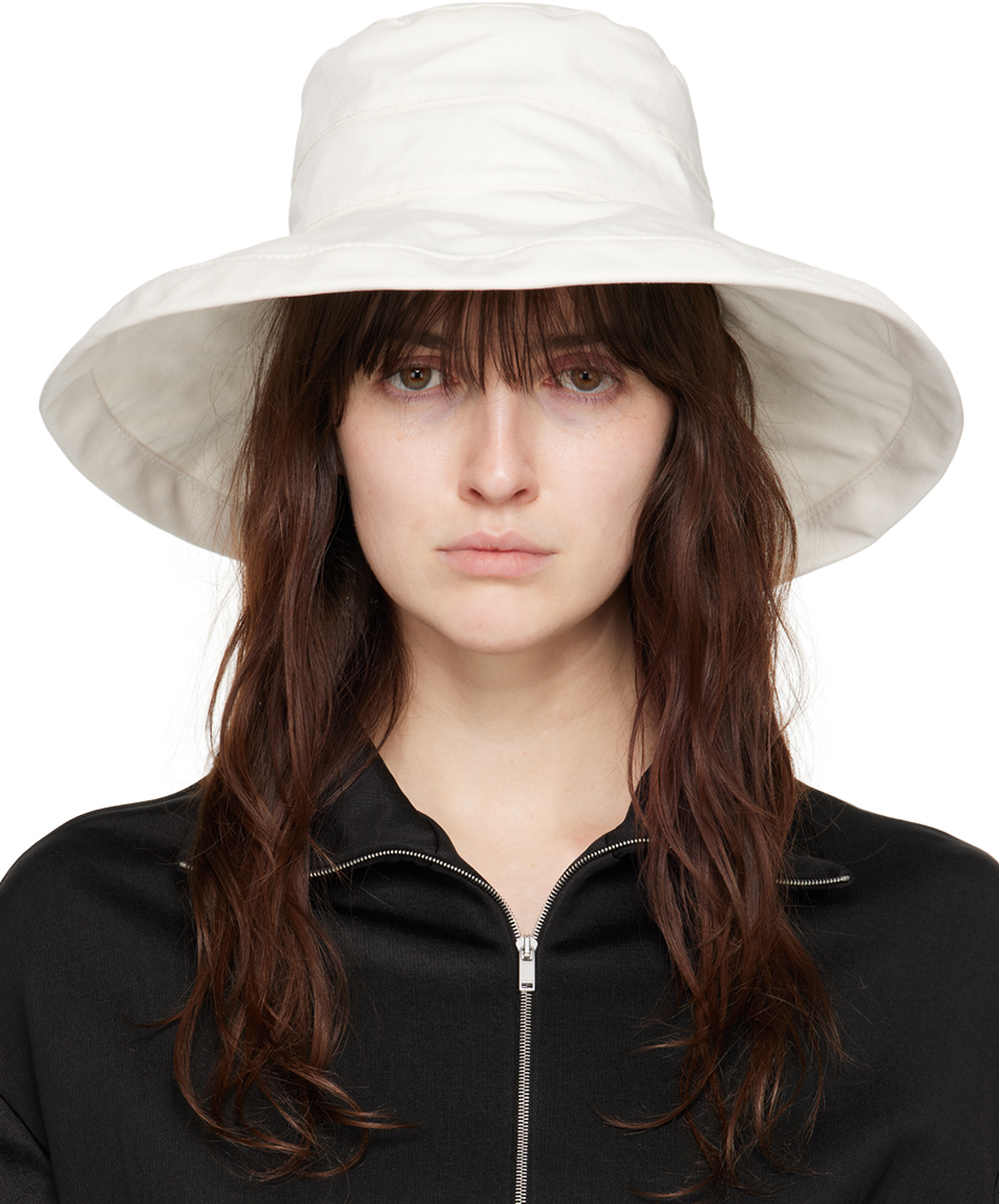 White Bucket Beach Hat