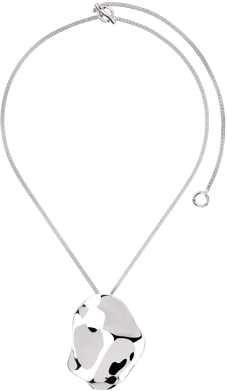 Silver Large Pendant Necklace