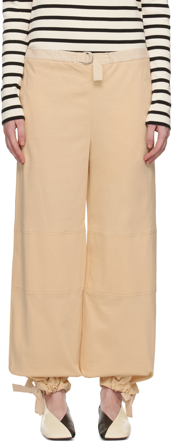 Pleated pants in beige - Jil Sander