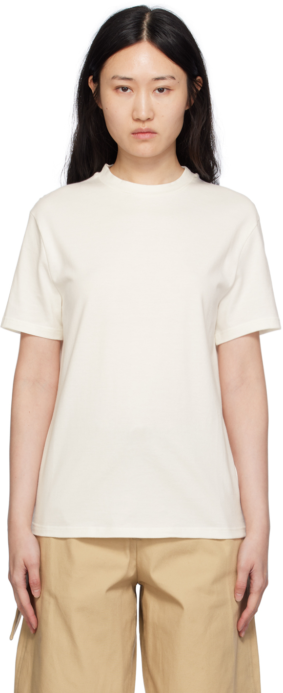Jil Sander White Oversized T-shirt In 104 Coconut