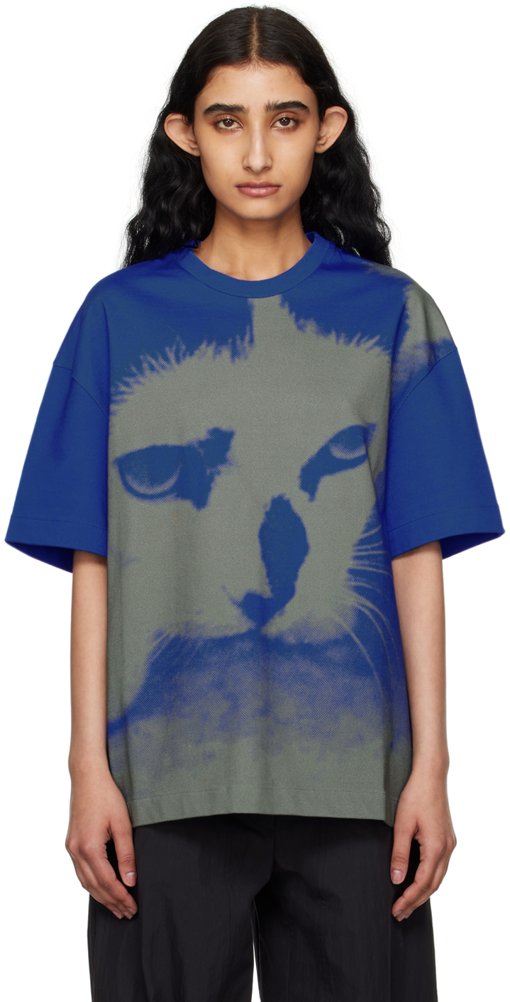 Blue Printed T-Shirt