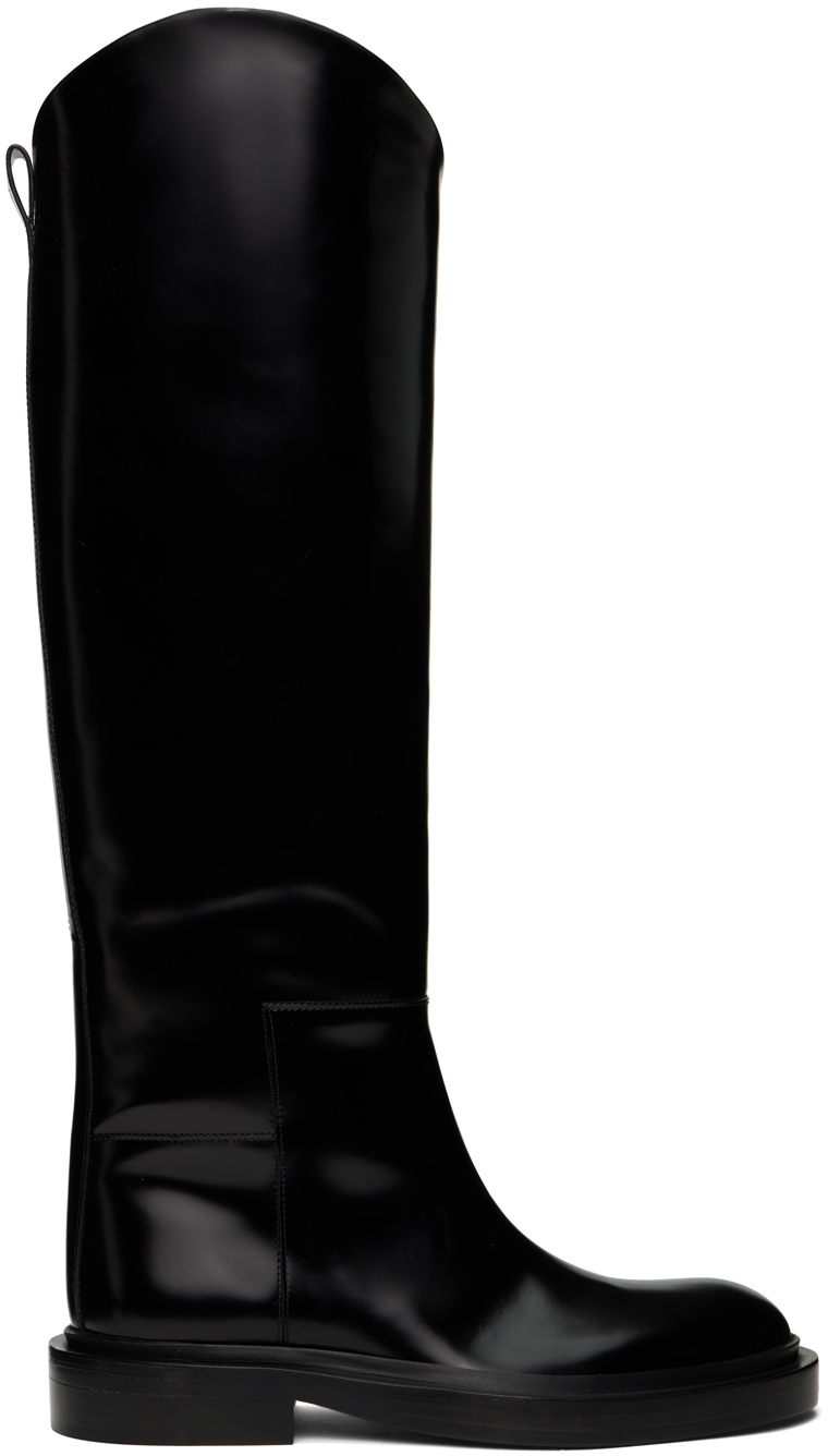 Black Knee Tall Boots