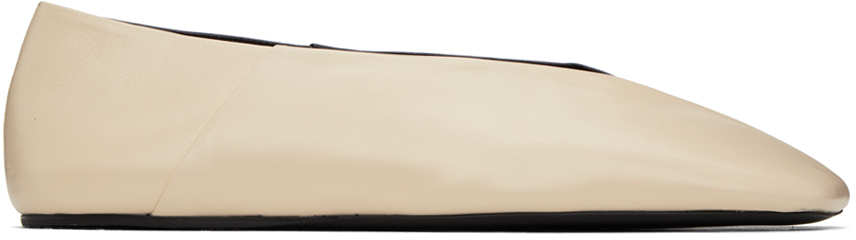 jil sander square toe flats