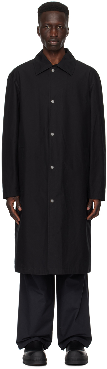 Black Printed Coat