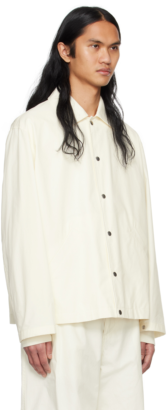 Jil Sander White Lightweight Jacket In 103 Natural