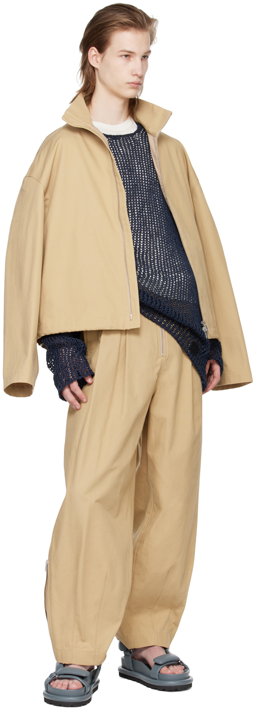 Jil Sander Belted Wide-leg Trousers In 260 Dove Grey