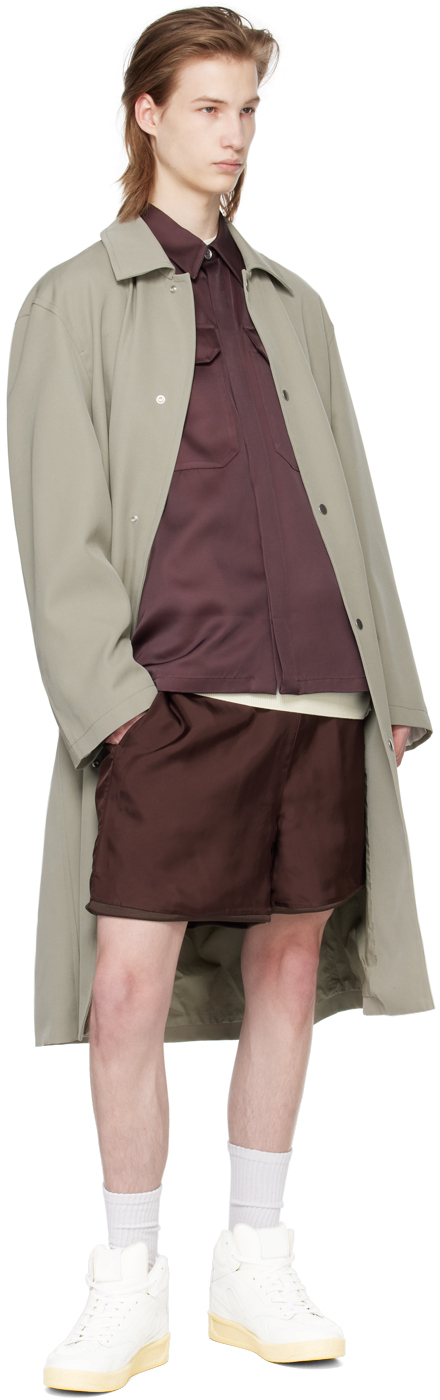 Jil Sander Purple Flap Pocket Shirt In 602 Plum