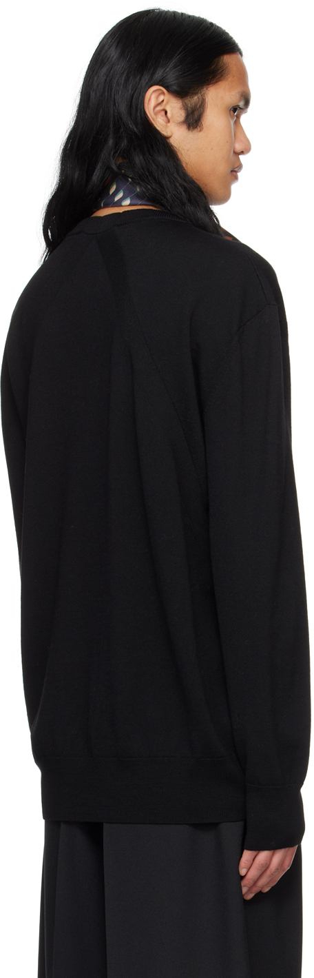 Jil Sander Black Crewneck Sweater In 001 Black