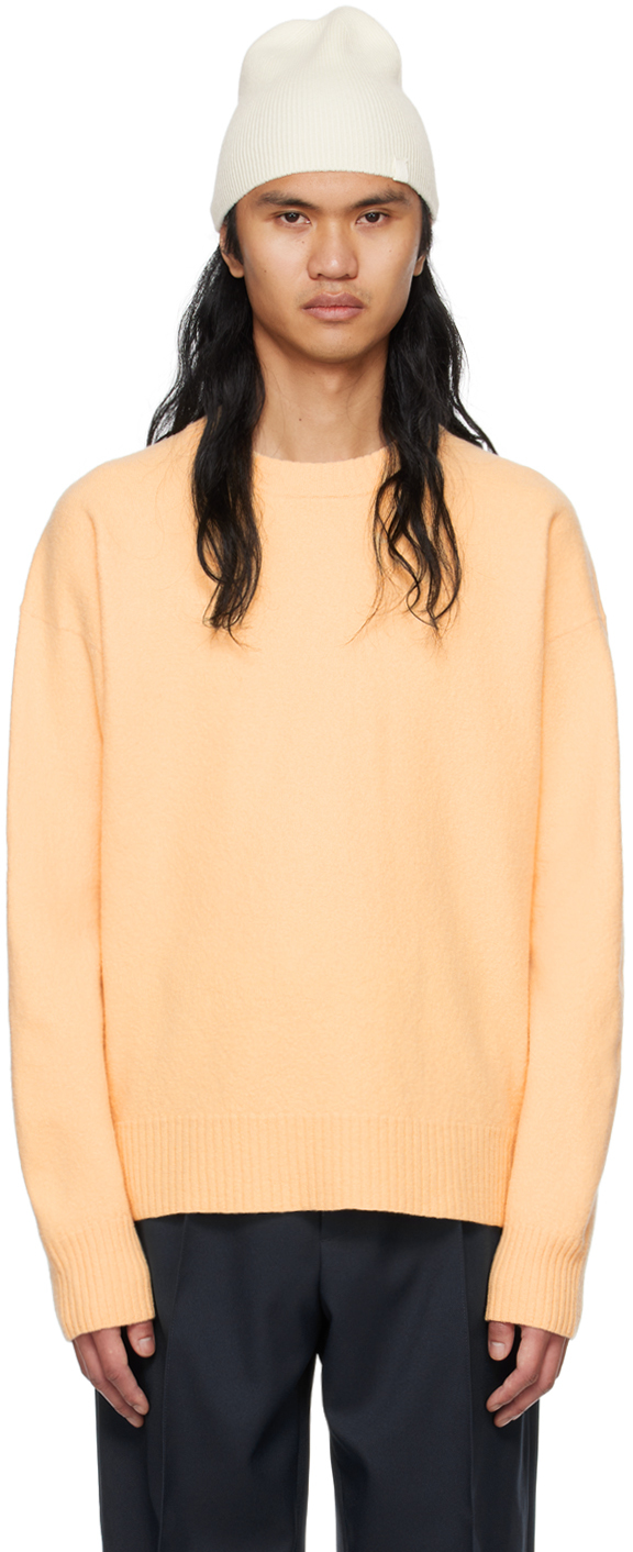 Orange Oversized Sweater by Jil Sander on Sale