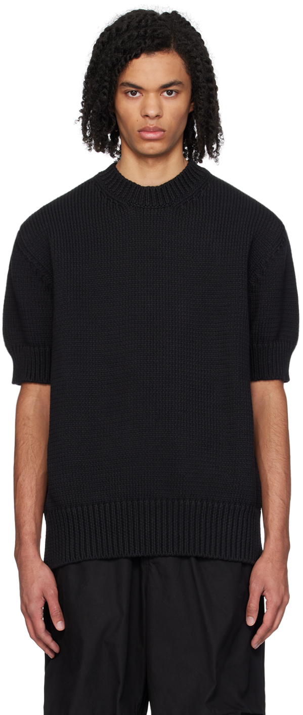 Shop Jil Sander Black Crewneck Sweater In 001 Black