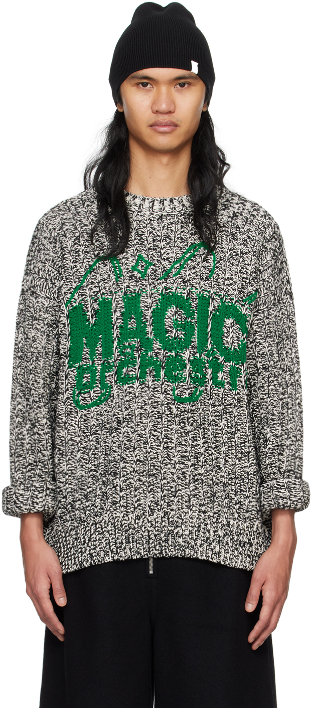 Jil Sander Black & White 'Magic Orchestra' Sweater