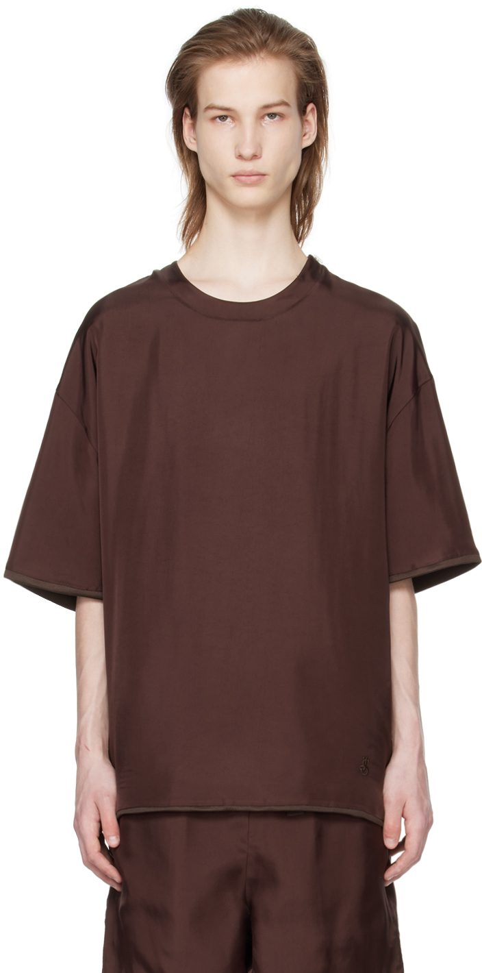 Burgundy & Brown Reversible T-Shirt