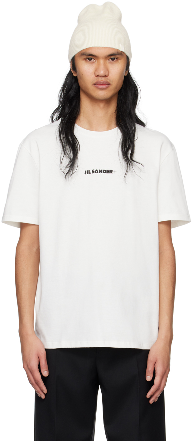 Jil Sander White Oversized T-shirt In 102 Porcelain