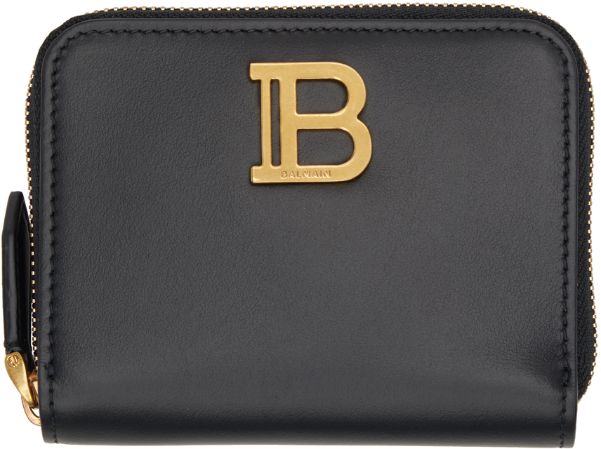 Black B-Buzz Leather Wallet