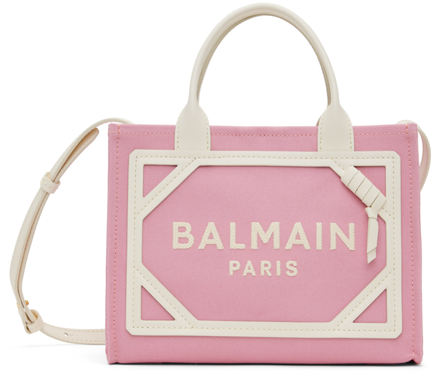 Pink B-Army Small Tote by Balmain on Sale