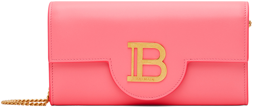 Balmain Pink B-buzz Bag In 437 Bubble Gum