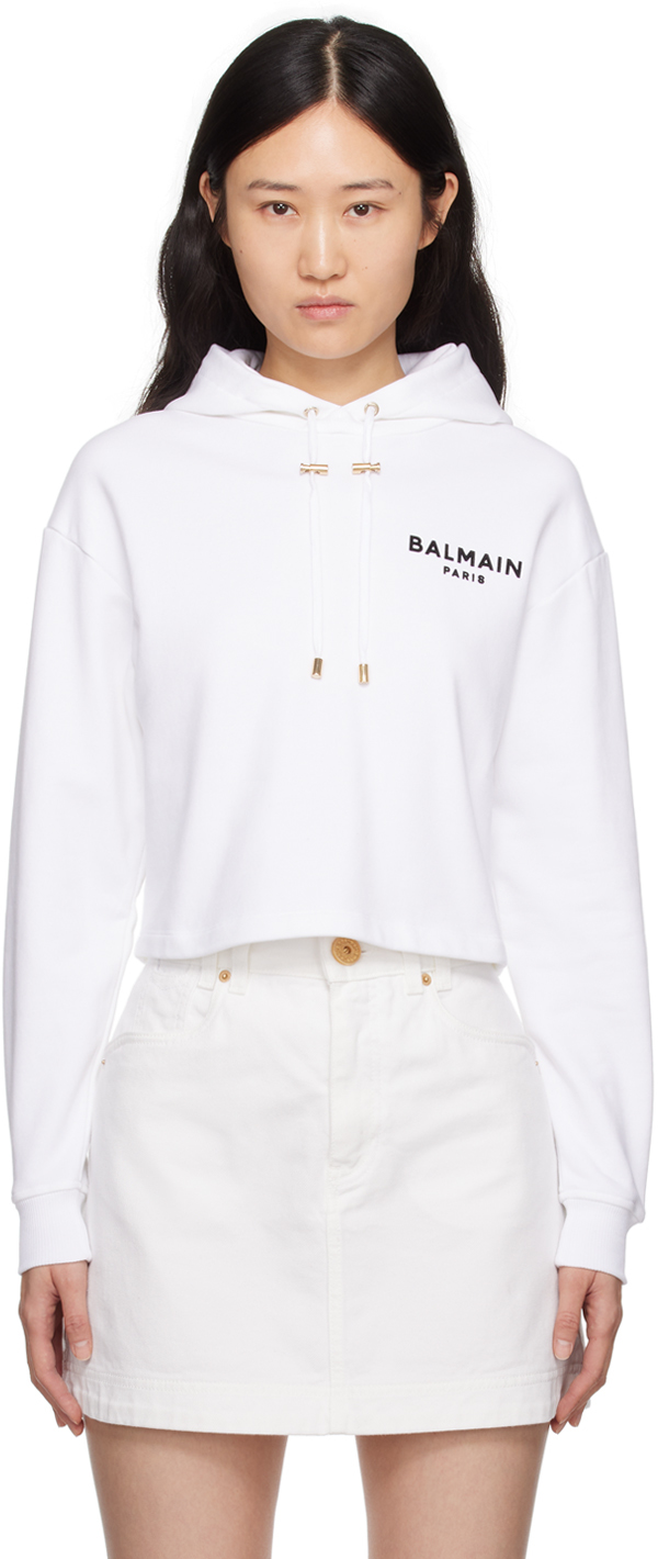 Sweat à Capuche Balmain Rouge Avec Logo Floqué - Taille XS - Occasion En Très Bon état