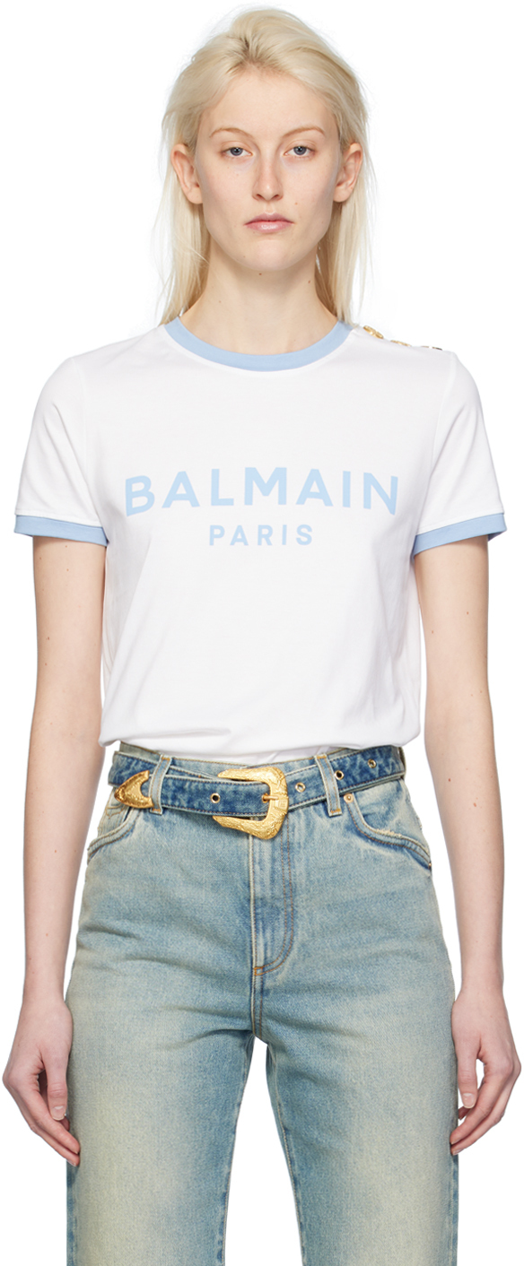 balmain button t shirt