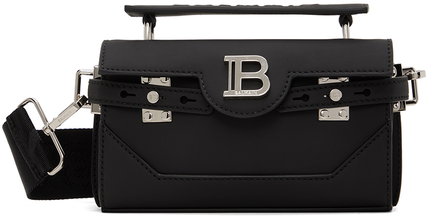 Shop Balmain Black B-buzz 19 Bag In 0pa Noir 0pa