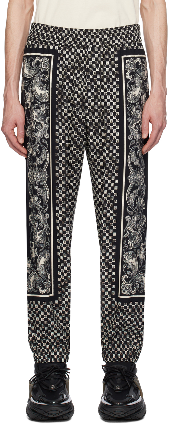 【関税込み】Balmain トラウザーズ Balmainのブラック テーラード バイカー トラウザーズがセール中