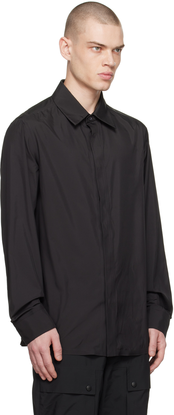 Balmain Men's Main Lab Logo Button-up Shirt In 0pa Noir