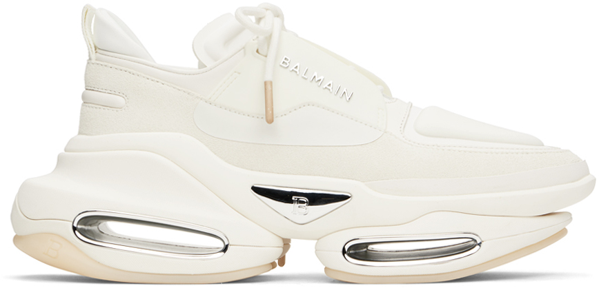 balmain white sneakers womens