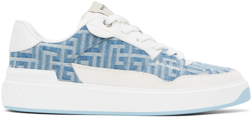 Blue & White B-Court Flip Denim Sneakers
