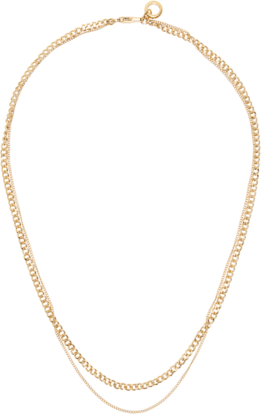 Gold Minimal Necklace by A.P.C. on Sale