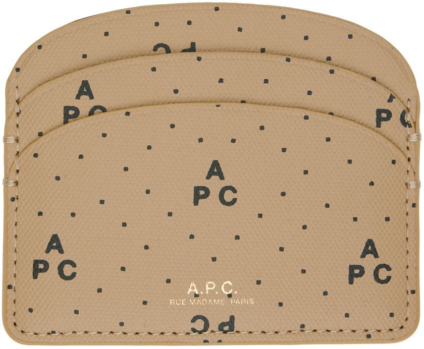 【関税込み】A.P.C. ベージュ Demi-Lune カードケース A.P.C.のベージュ Demi-Lune カードケースがセール中