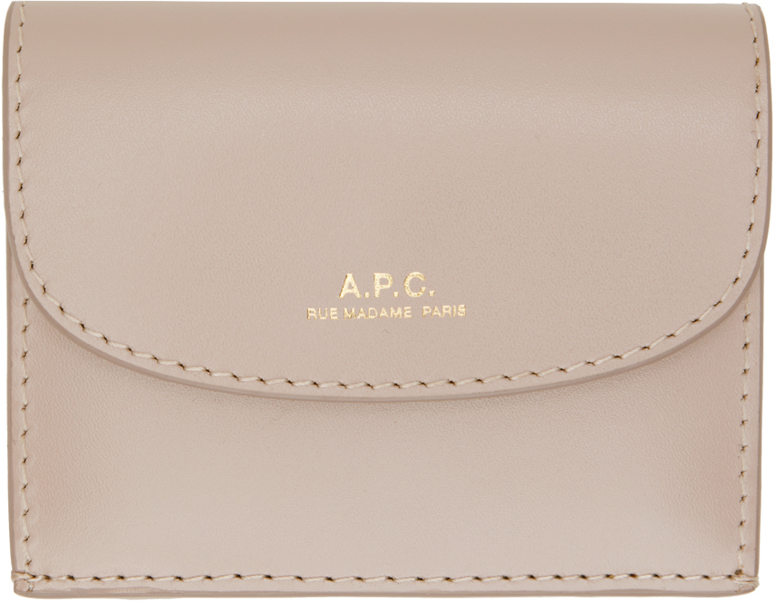 A.P.C.: Gray Genève Trifold Wallet | SSENSE