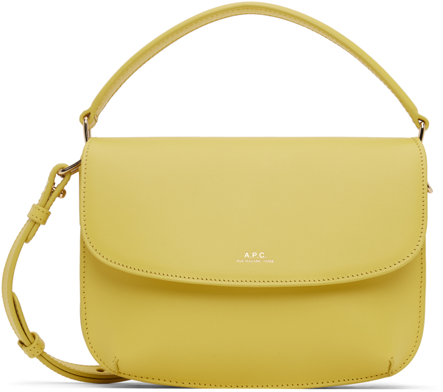 Apc Yellow Sarah Shoulder Mini Bag In Dai Sunshine