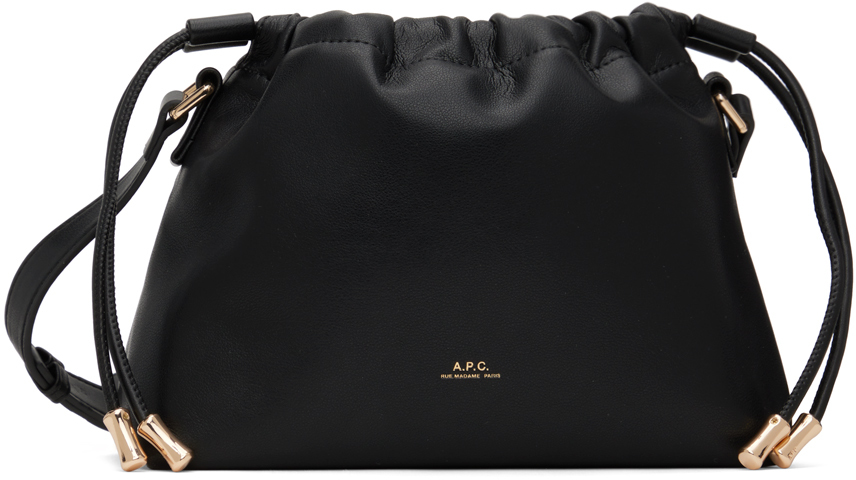 Shop Apc Black Ninon Mini Bag In Lzz Black