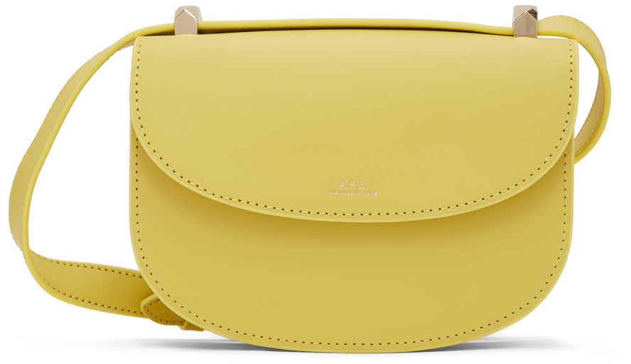 Apc Yellow Genève Mini Bag In Dai Sunshine