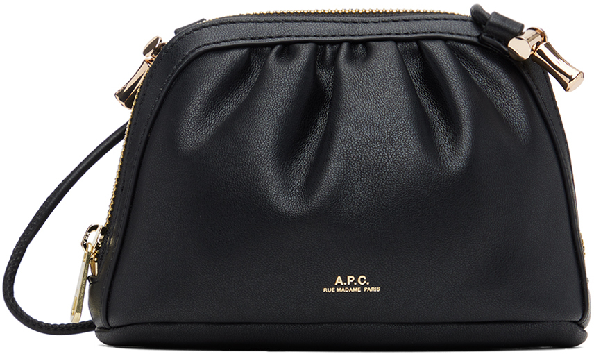 Apc Black Ninon Small Drawstring Bag In Lzz Black