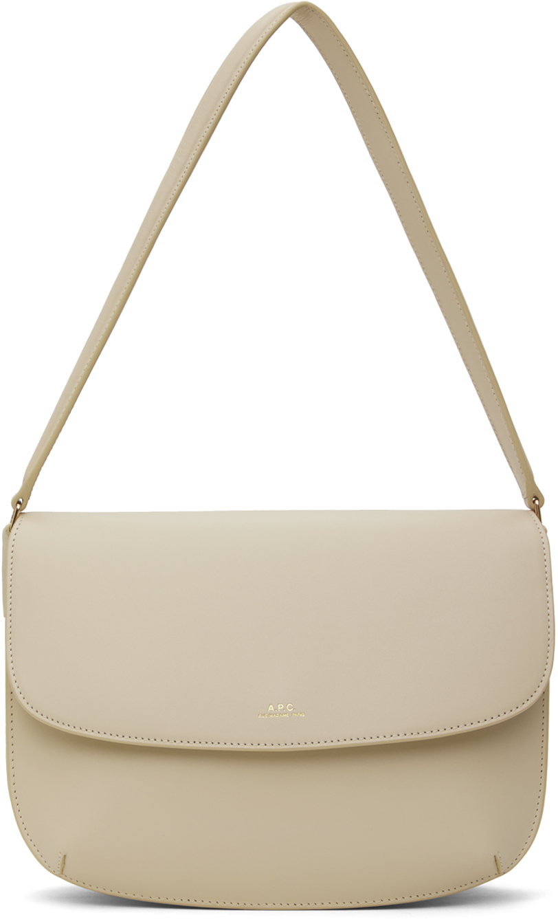 Beige Sarah Shoulder Bag by A.P.C. on Sale