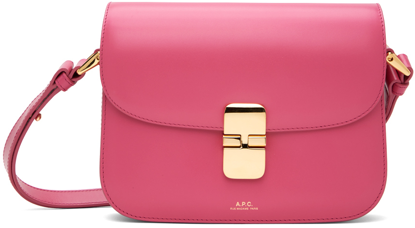 Shop Apc Pink Grace Small Bag In Fah Fuschia