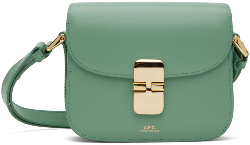 Shop Apc Green Grace Mini Bag In Kaz Jade