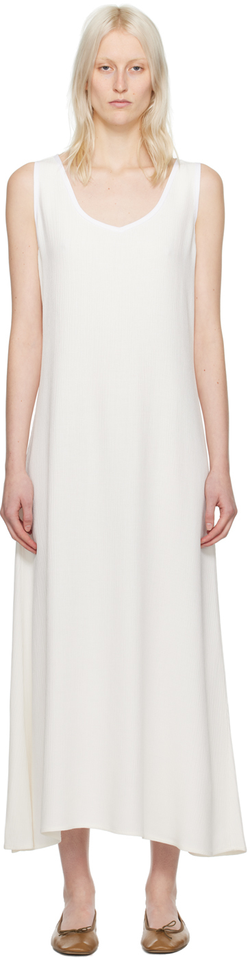 Apc Off-white Penny Maxi Dress In Aac Off White