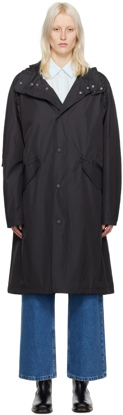 Apc Black Antonny Coat In Lza False Black
