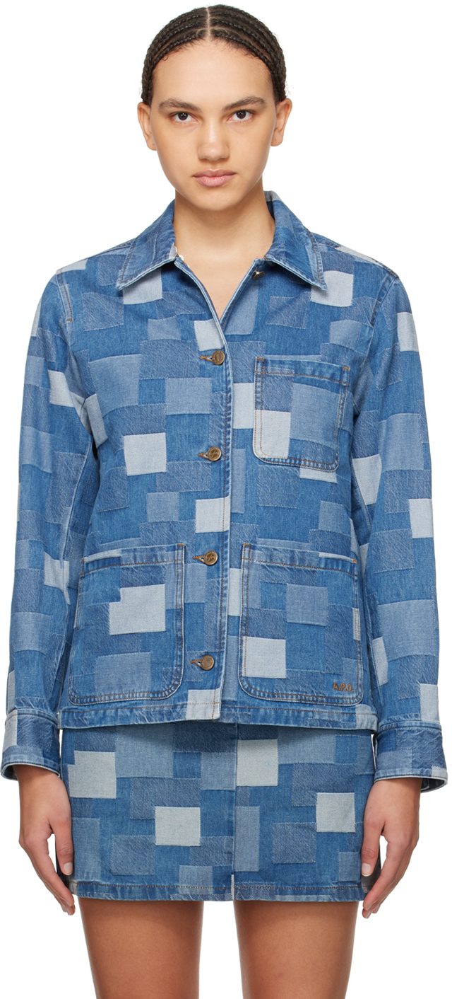 Jacket APC Blue size L International in Denim - Jeans - 41065821